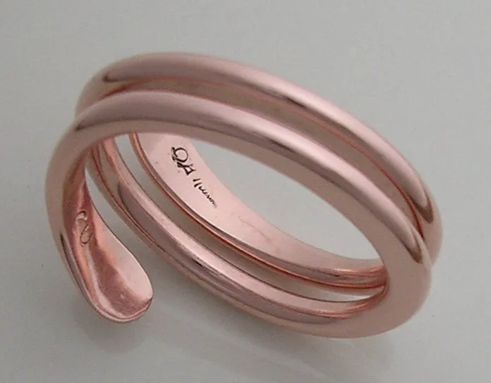 2 Turn Moon Star Energy Ring™ in Pure Copper