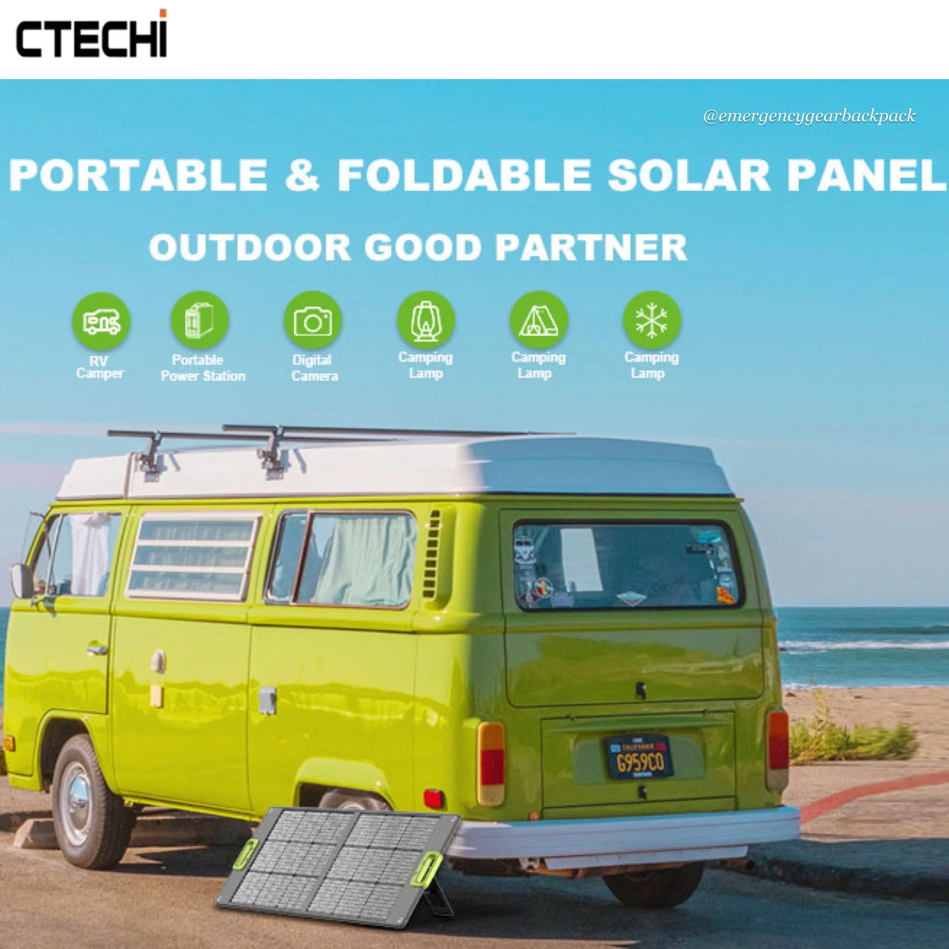 CTECHi GT200PRO Portable Power Station LiFePo4 25Ah 320Wh 100,000mAh