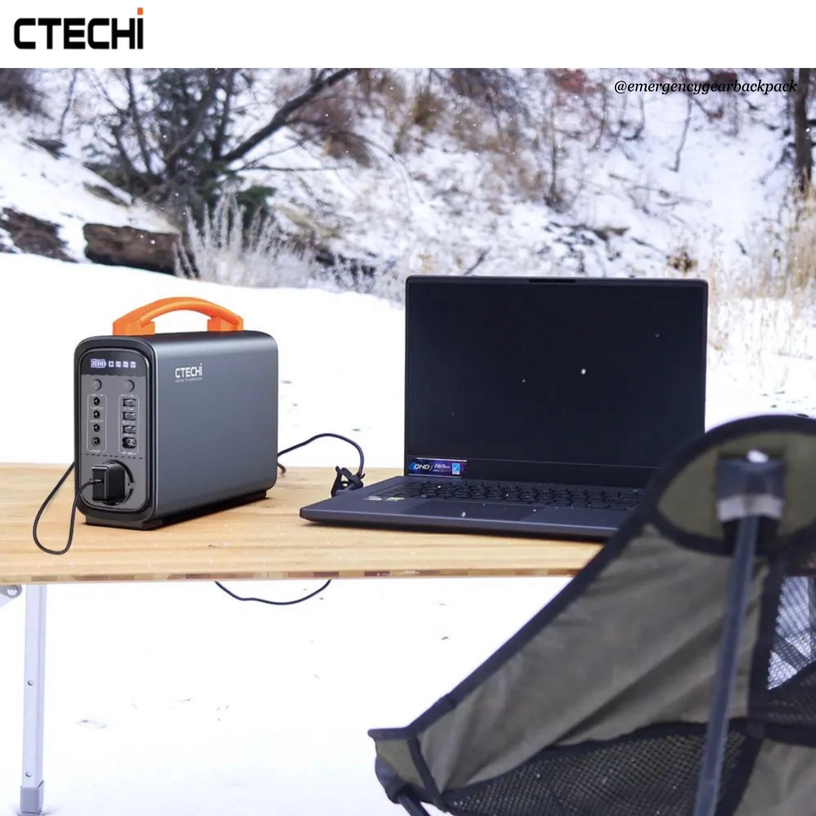 CTECHi GT200PRO Portable Power Station LiFePo4 25Ah 320Wh 100,000mAh