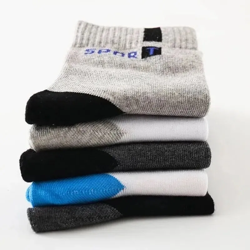 Cuzcare Combo 5 Pairs Diabetic Men Socks Bamboo Fiber Breathable Multiple Colors Extra Comfort