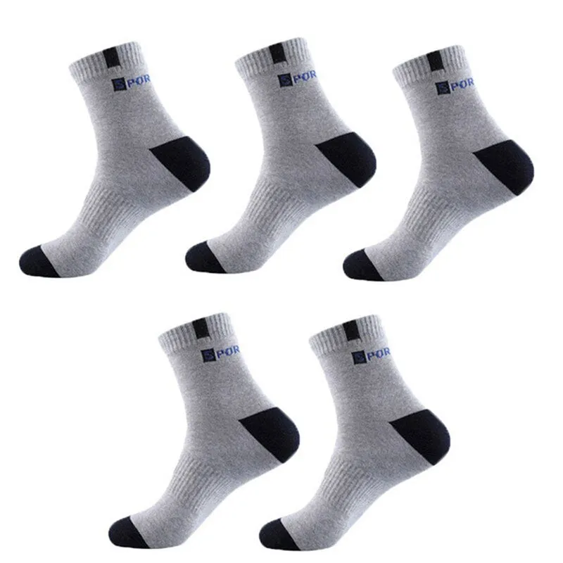 Cuzcare Combo 5 Pairs Diabetic Men Socks Bamboo Fiber Breathable Multiple Colors Extra Comfort