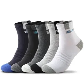 Cuzcare Combo 5 Pairs Diabetic Men Socks Bamboo Fiber Breathable Multiple Colors Extra Comfort