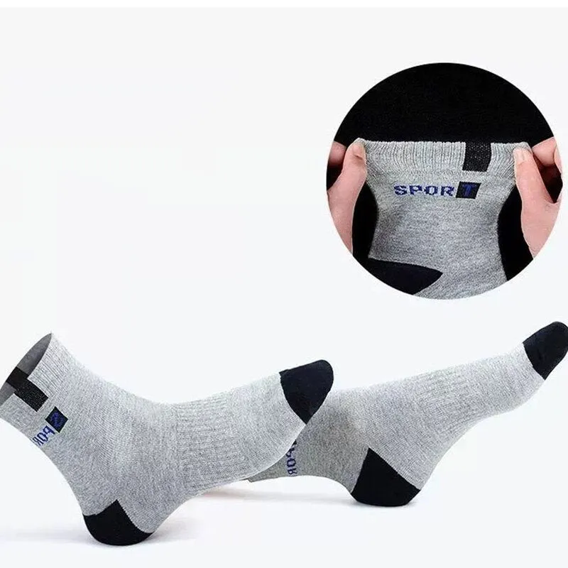 Cuzcare Combo 5 Pairs Diabetic Men Socks Bamboo Fiber Breathable Multiple Colors Extra Comfort
