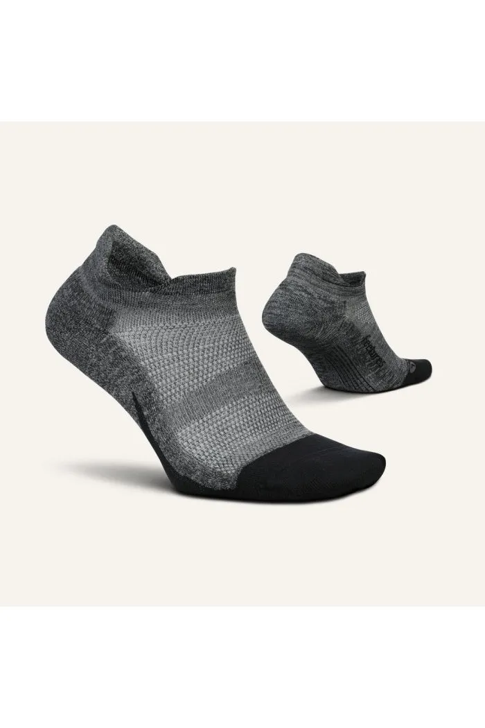 Feetures Elite Light Cushion No Show Tab in Grey