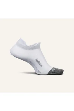Feetures Elite Ultra Light No Show Tab Sock in White