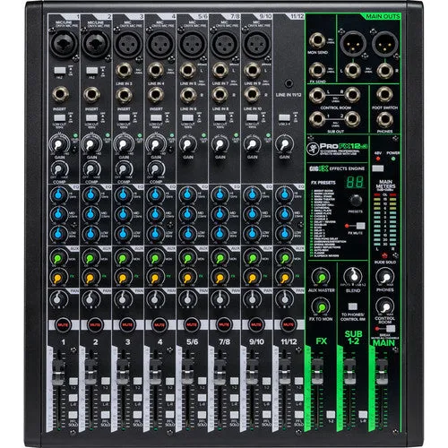 Mackie 12 Channel Professional Effects Mixer with USB