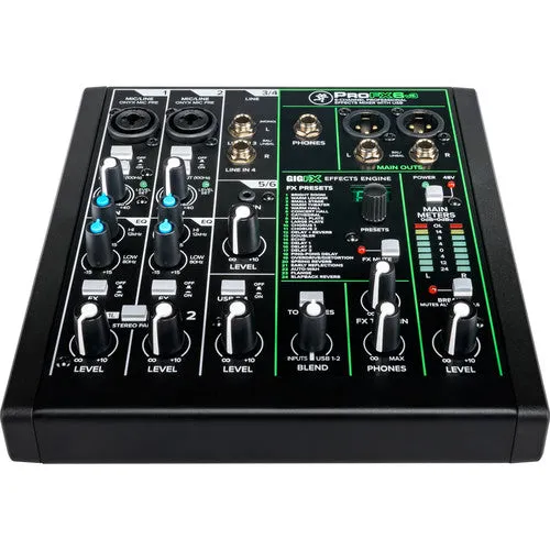 Mackie 6 Channel Professional Effects Mixer with USB