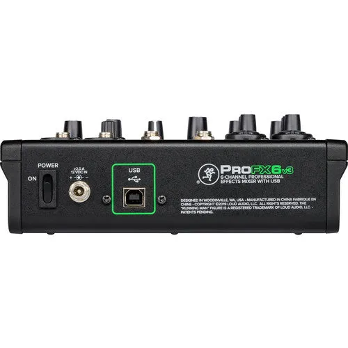 Mackie 6 Channel Professional Effects Mixer with USB