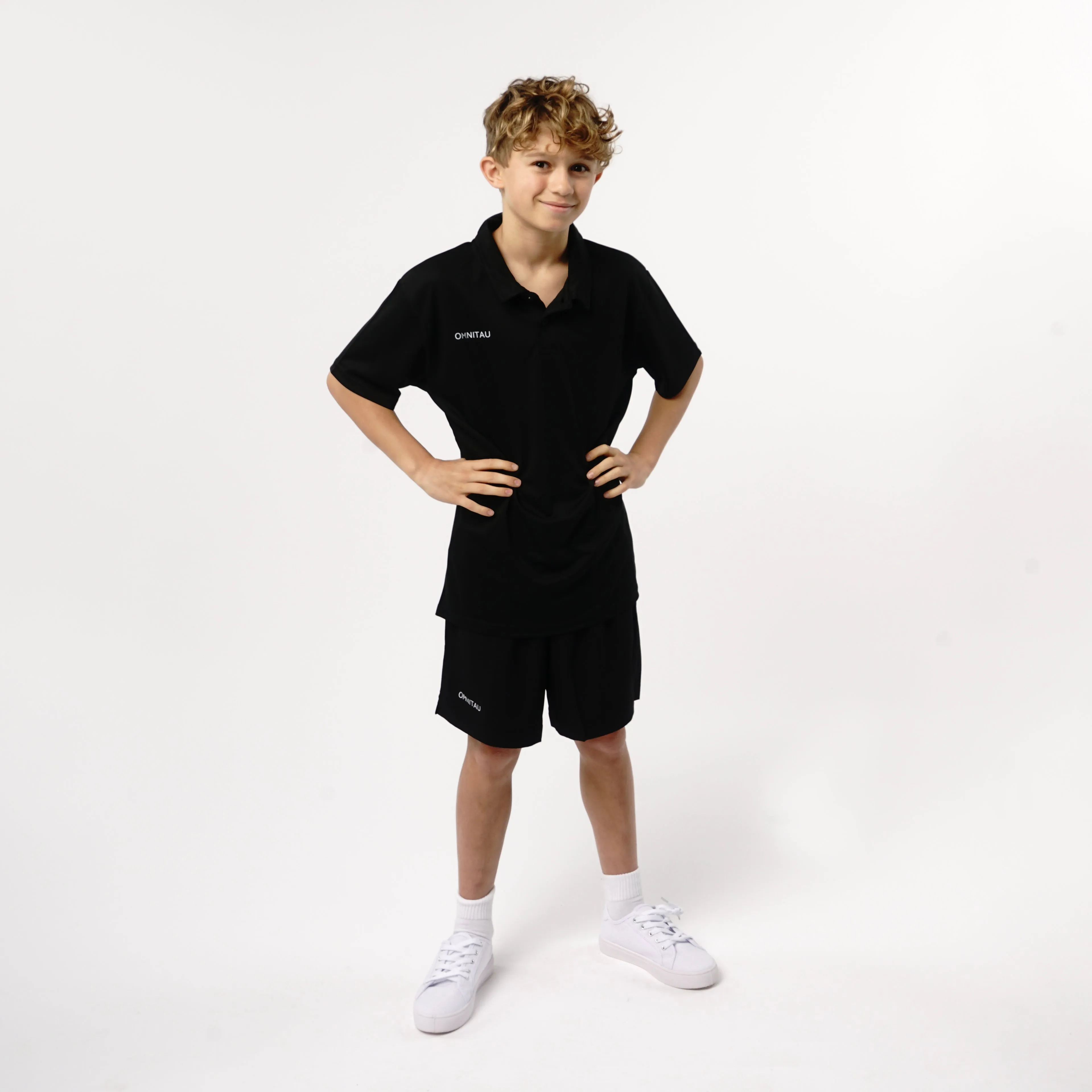 Omnitau Kid's Core Athletics Shorts - Black