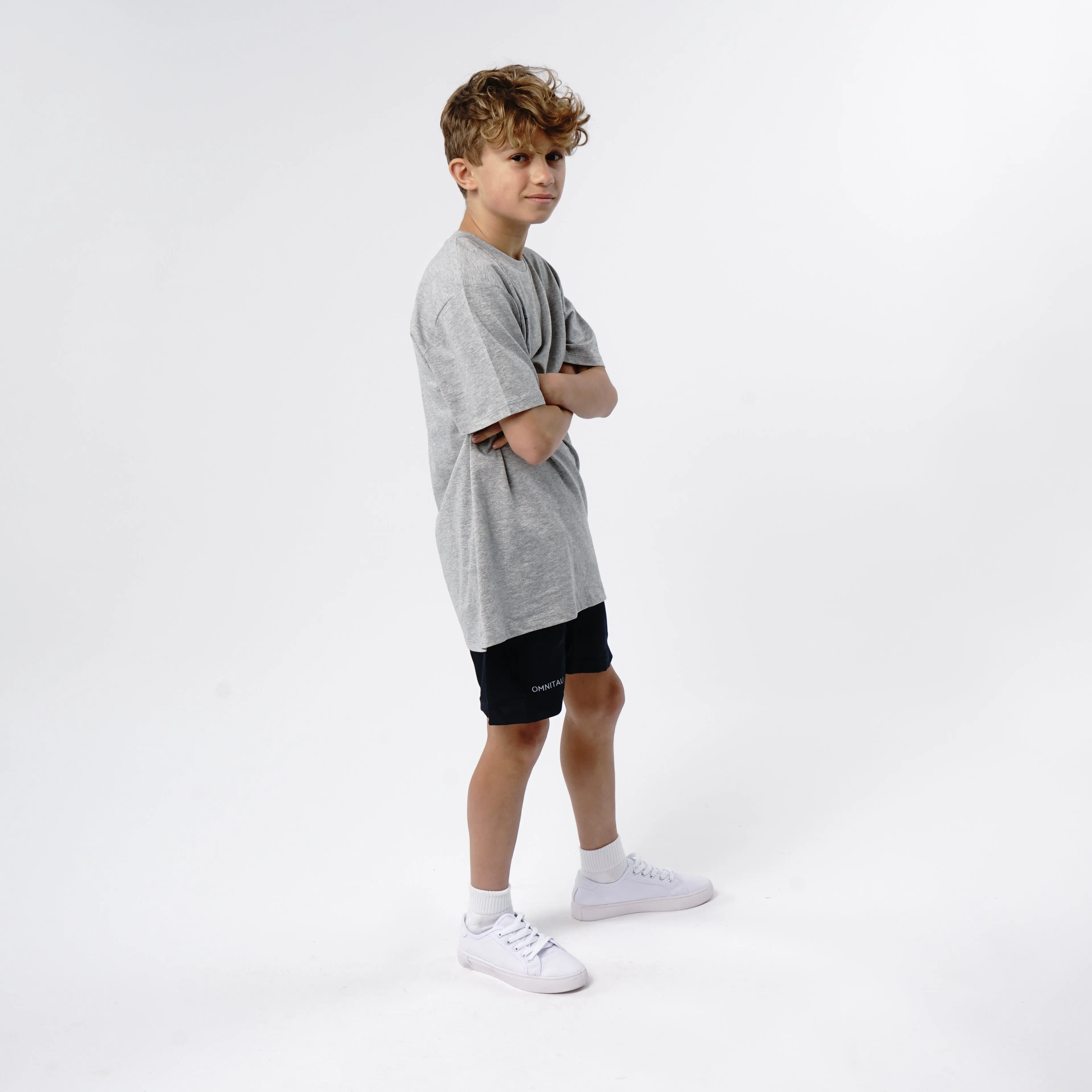 Omnitau Kid's Core Athletics Shorts - Navy