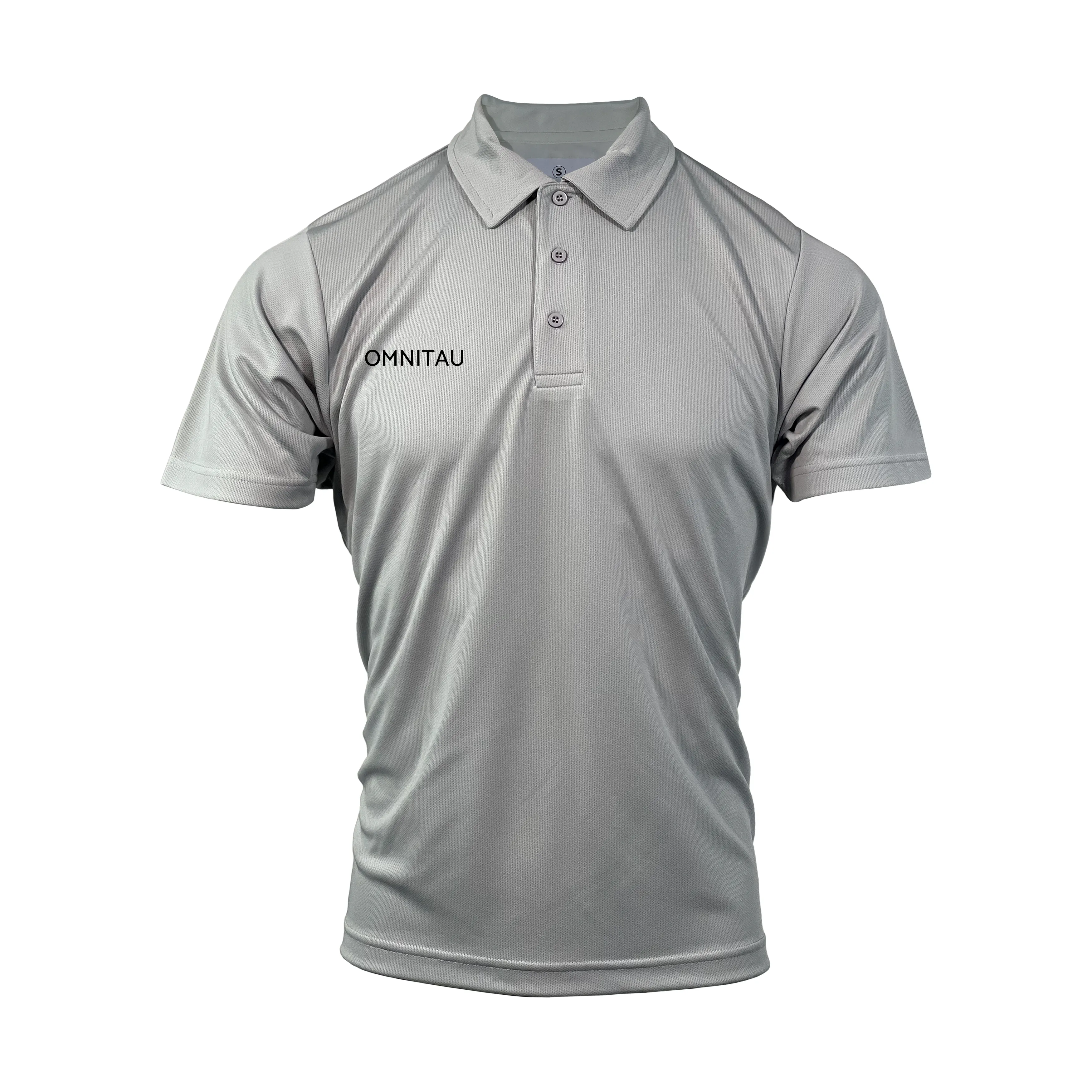 Omnitau Kid's Team Sports Breathable Technical Polo - Heather Grey
