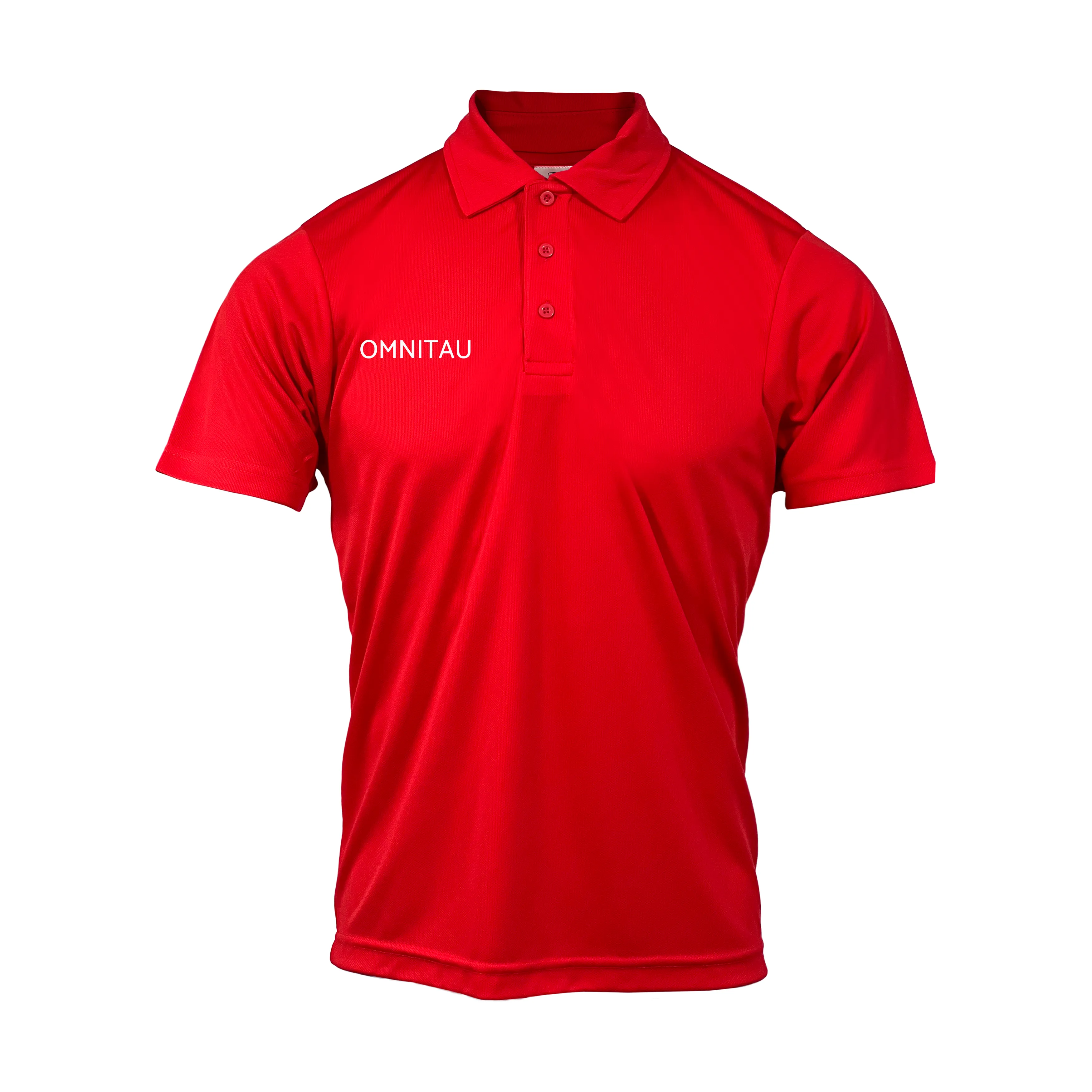 Omnitau Kid's Team Sports Breathable Technical Polo - Red