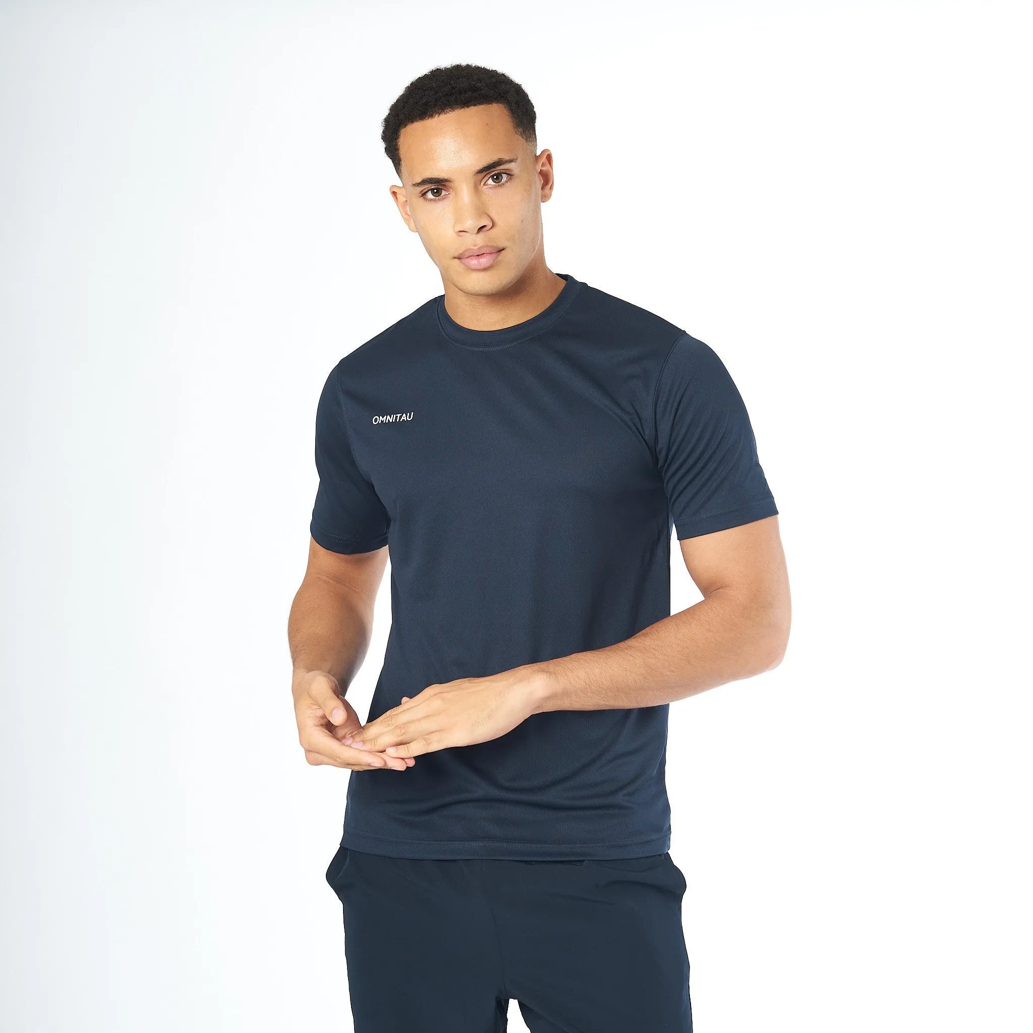 Omnitau Men's Team Sports Breathable Technical T-Shirt - Navy