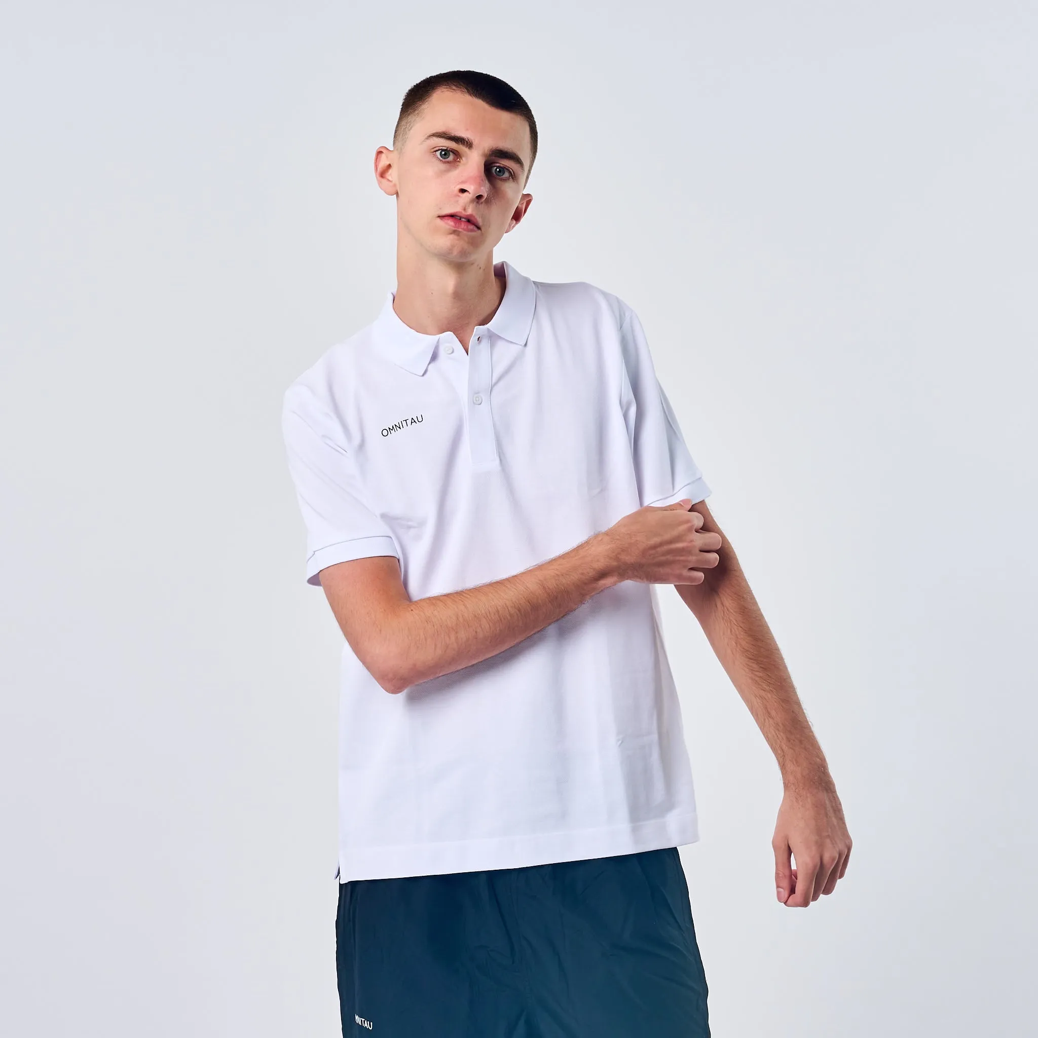 Omnitau Men's Team Sports Organic Cotton Polo - White