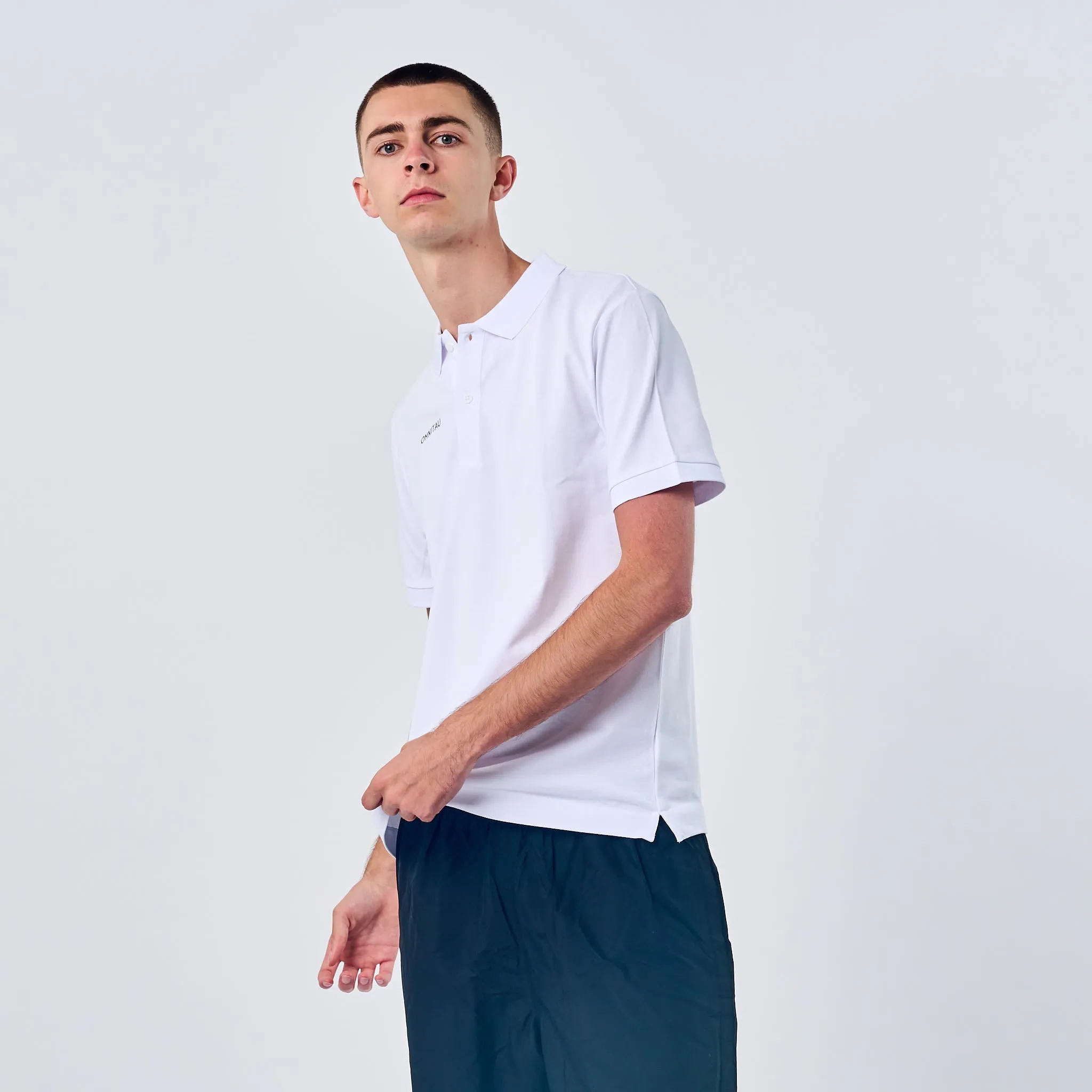 Omnitau Men's Team Sports Organic Cotton Polo - White