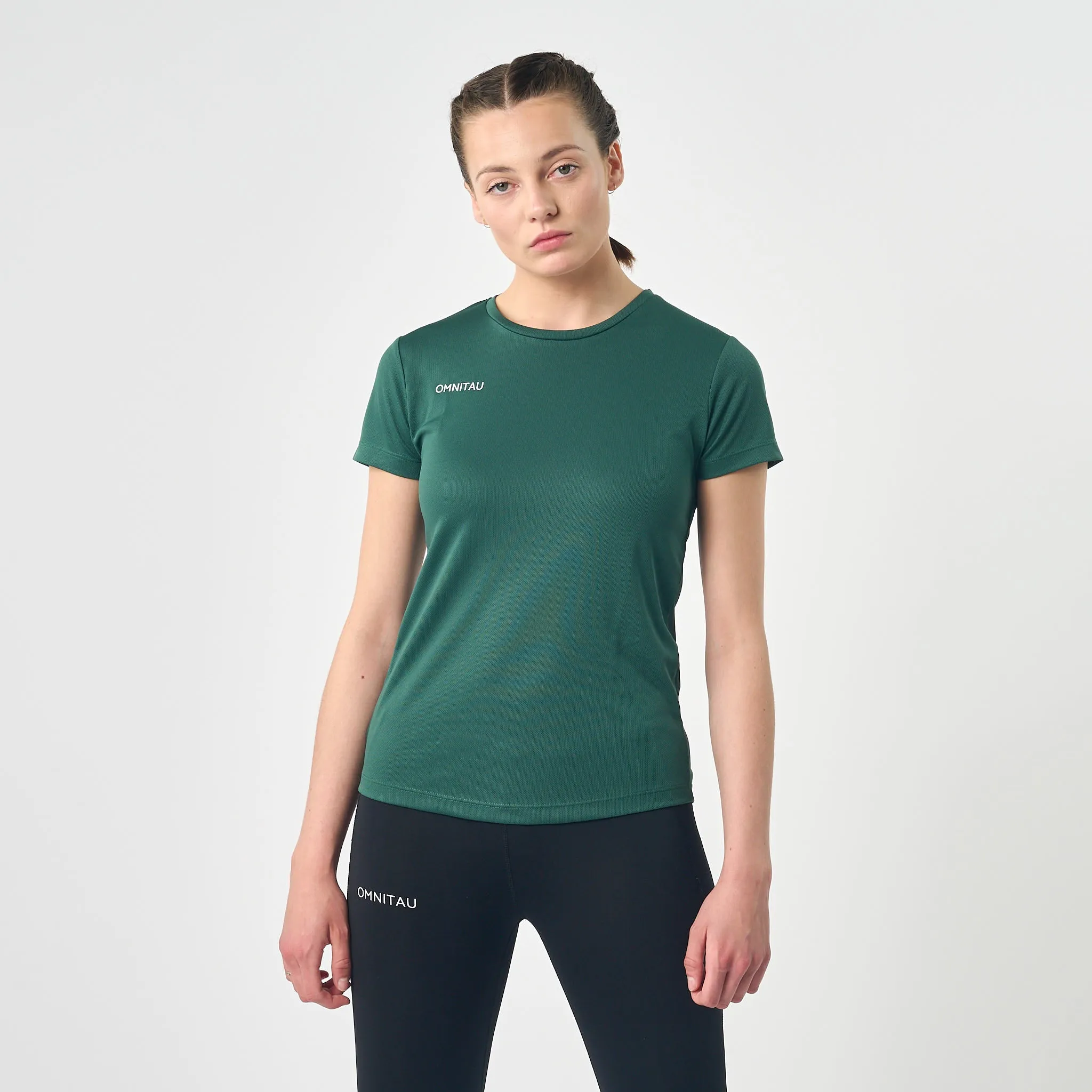 Omnitau Women's Team Sports Breathable Technical T-Shirt - Bottle Green