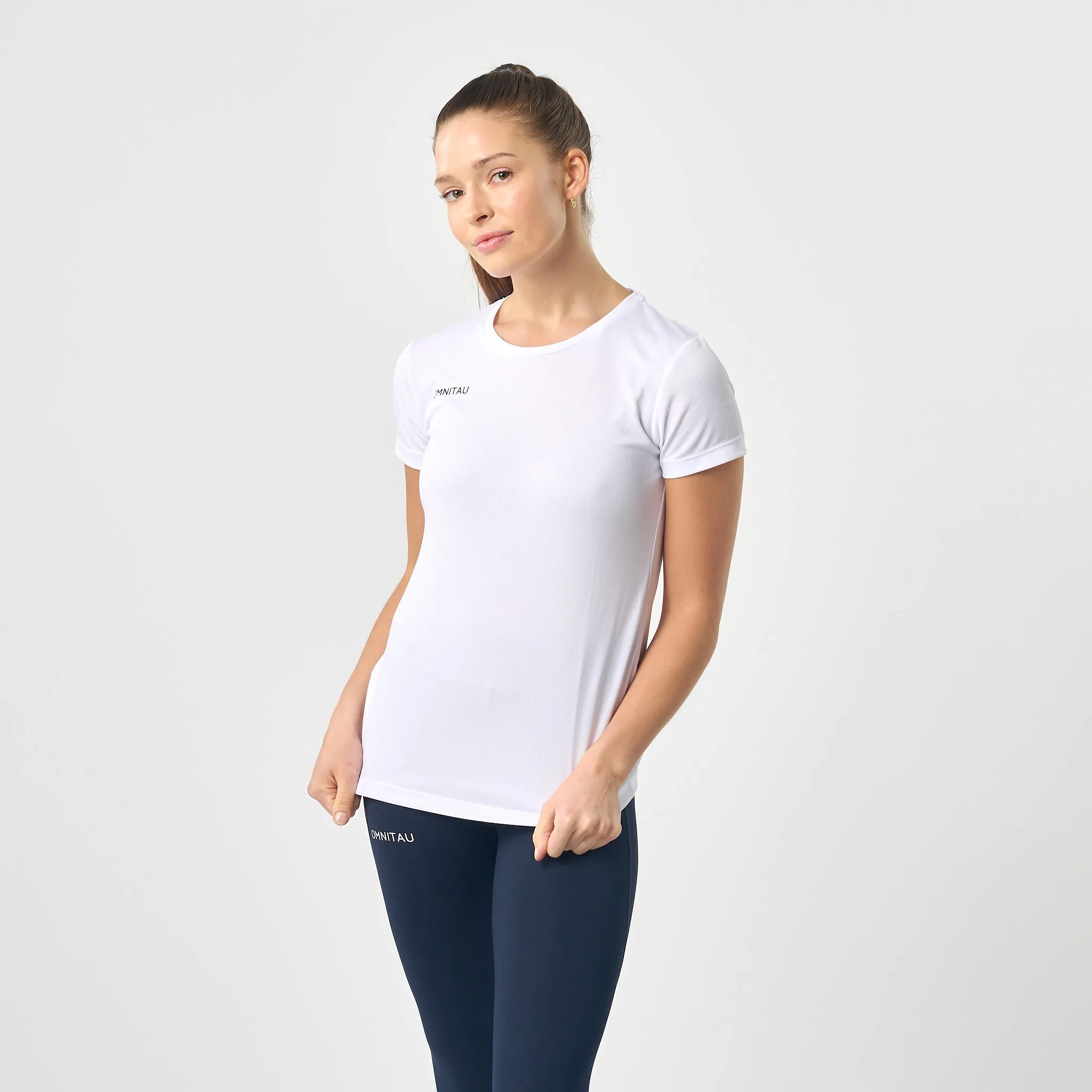Omnitau Women's Team Sports Breathable Technical T-Shirt - White