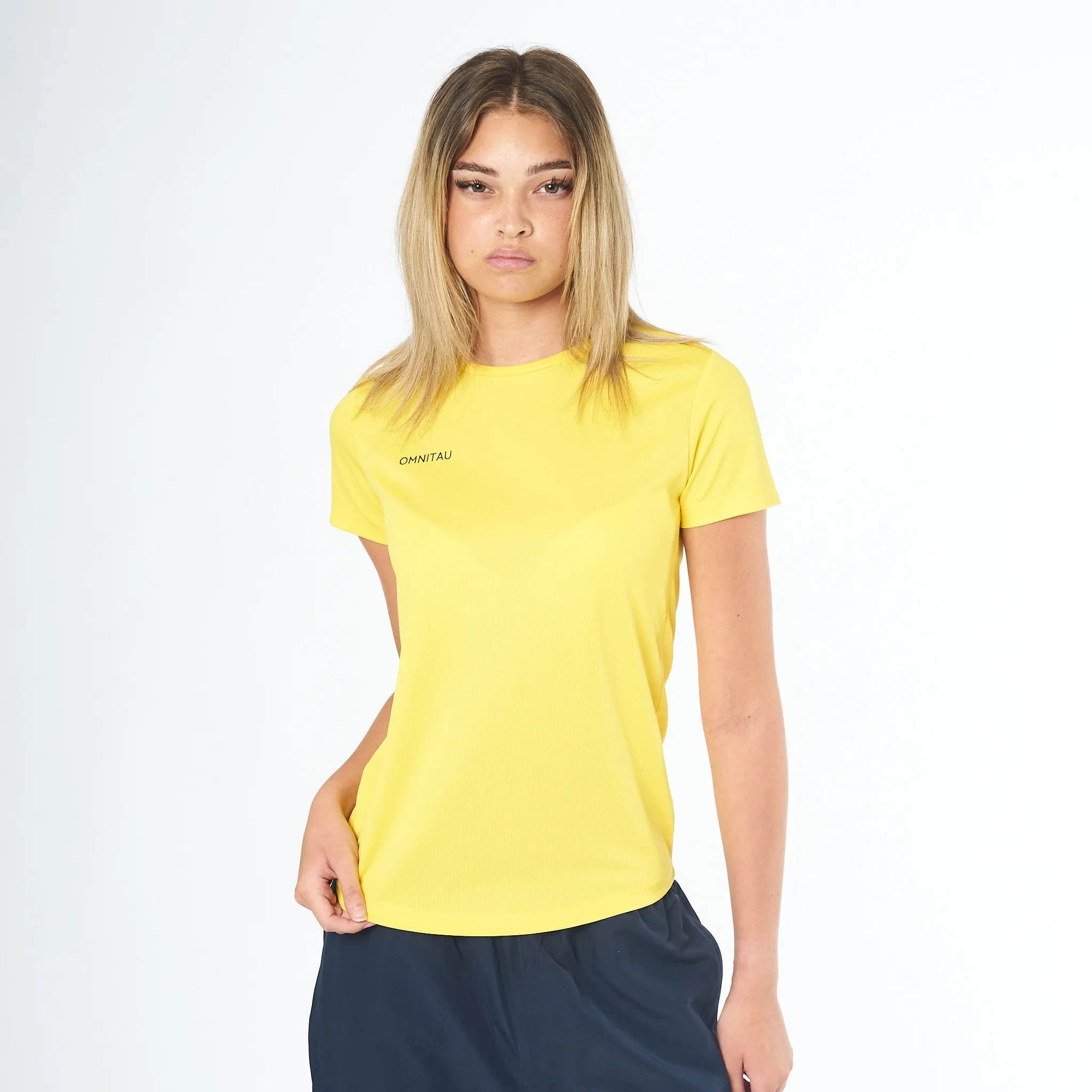 Omnitau Women's Team Sports Breathable Technical T-Shirt - Yellow